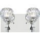 Graham 2 Light 11 inch Chrome Wall Sconce Wall Light