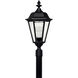 Estate Series Manor House LED 28 inch Black Outdoor Post Mount Lantern