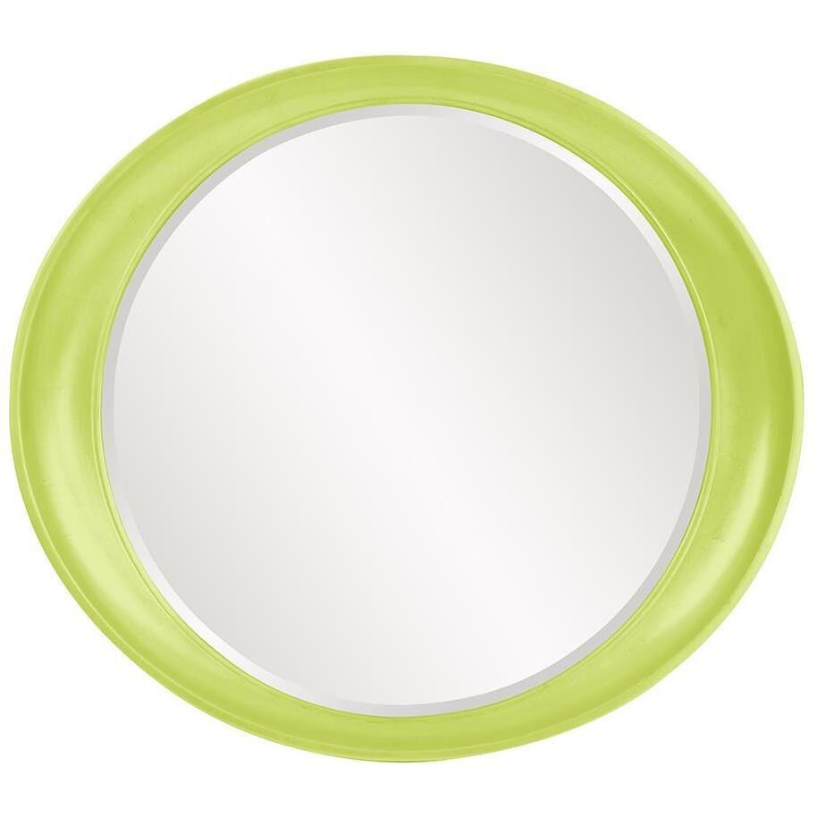 Ellipse 39 X 35 inch Glossy Green Wall Mirror