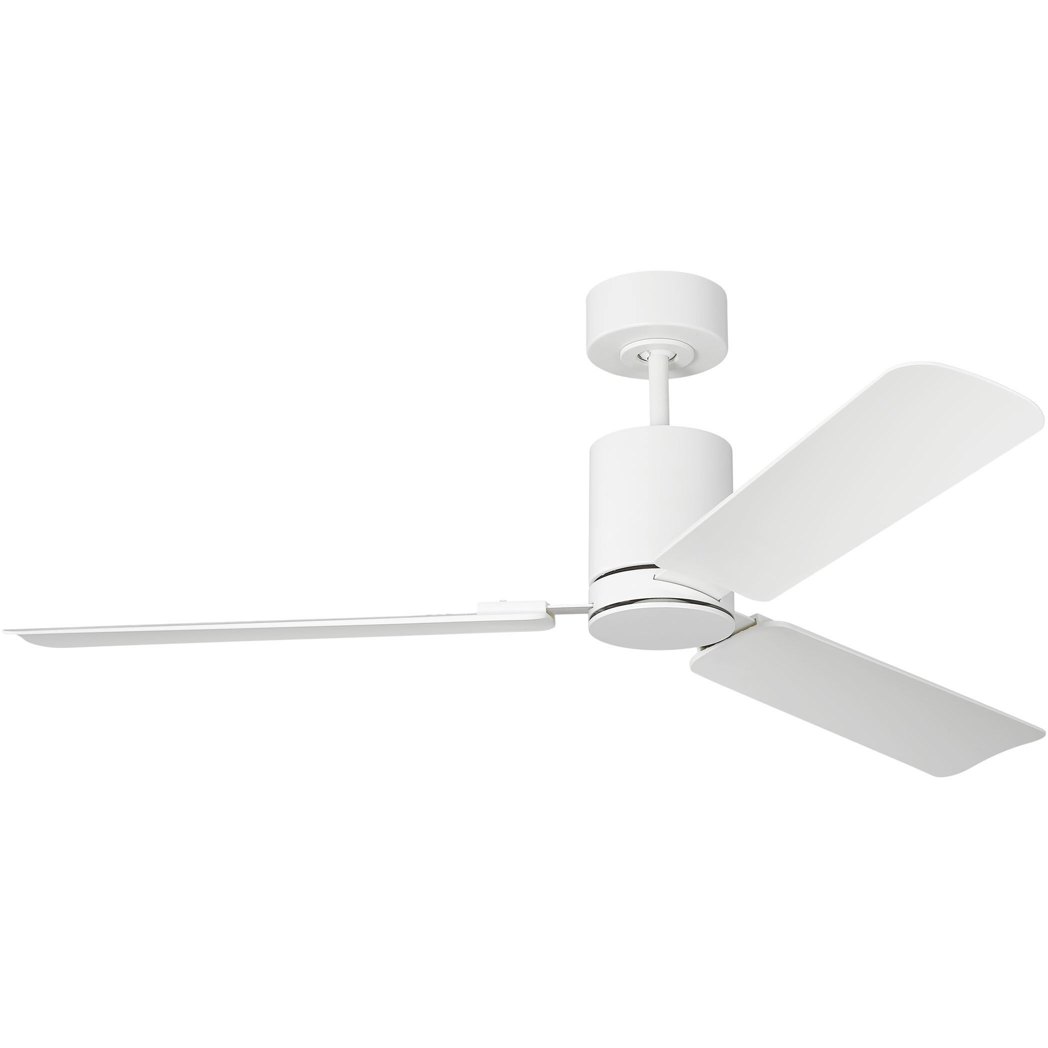Cleancut 54 inch Matte White with Matte White ABS Blades Indoor/Outdoor Smart Ceiling Fan
