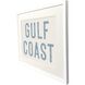 East Coast / Gulf Coast / West Coast Blue and Beige and White Framed Art, Propac