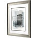 Up the Ladder Teal and Gray and Black and Multi Framed Art
