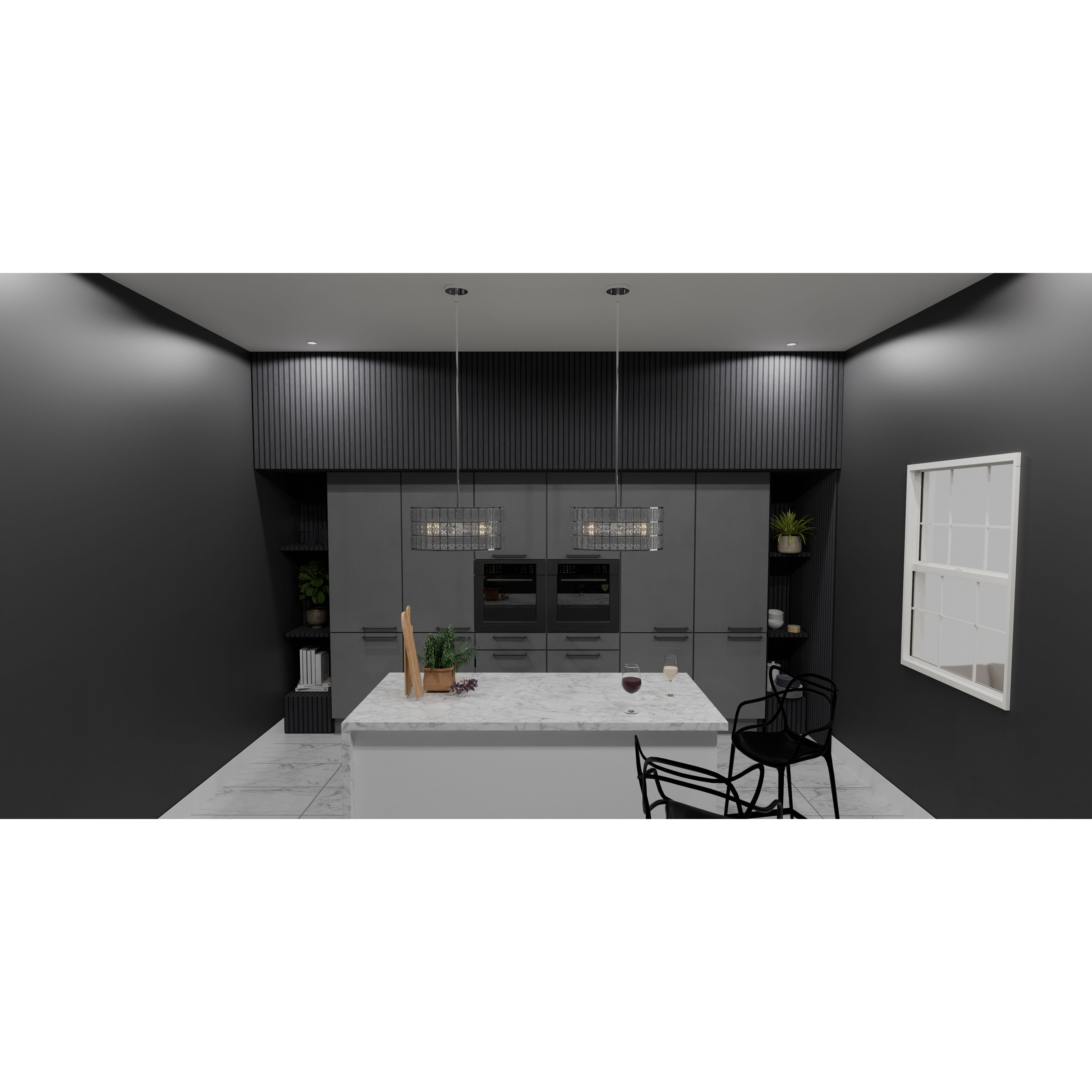 Gibson 4 Light 20 inch Polished Chrome Pendant Ceiling Light