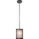 Danbury 1 Light 8 inch Matte Black Mini Pendant Ceiling Light