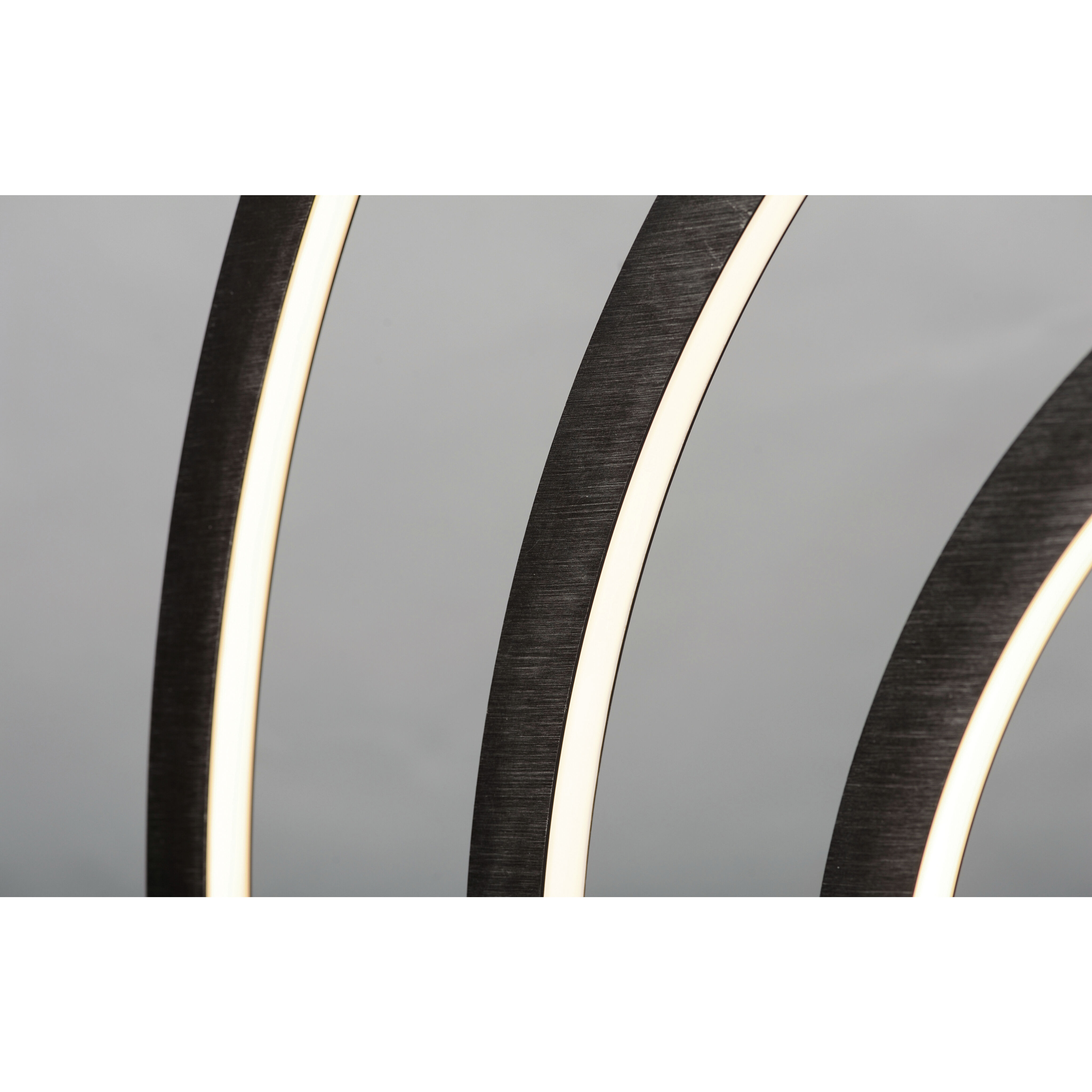 Arc 23 inch 28.5 watt Brushed Black Table Lamp Portable Light