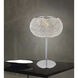 Tiffany 20 inch 60.00 watt Chrome Table Lamp Portable Light