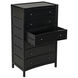 Hampton Hand Rubbed Black Dresser, Tall Boy