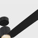 Peel 66 inch Midnight Black with Midnight Black ABS Blades Indoor/Outdoor Smart Ceiling Fan