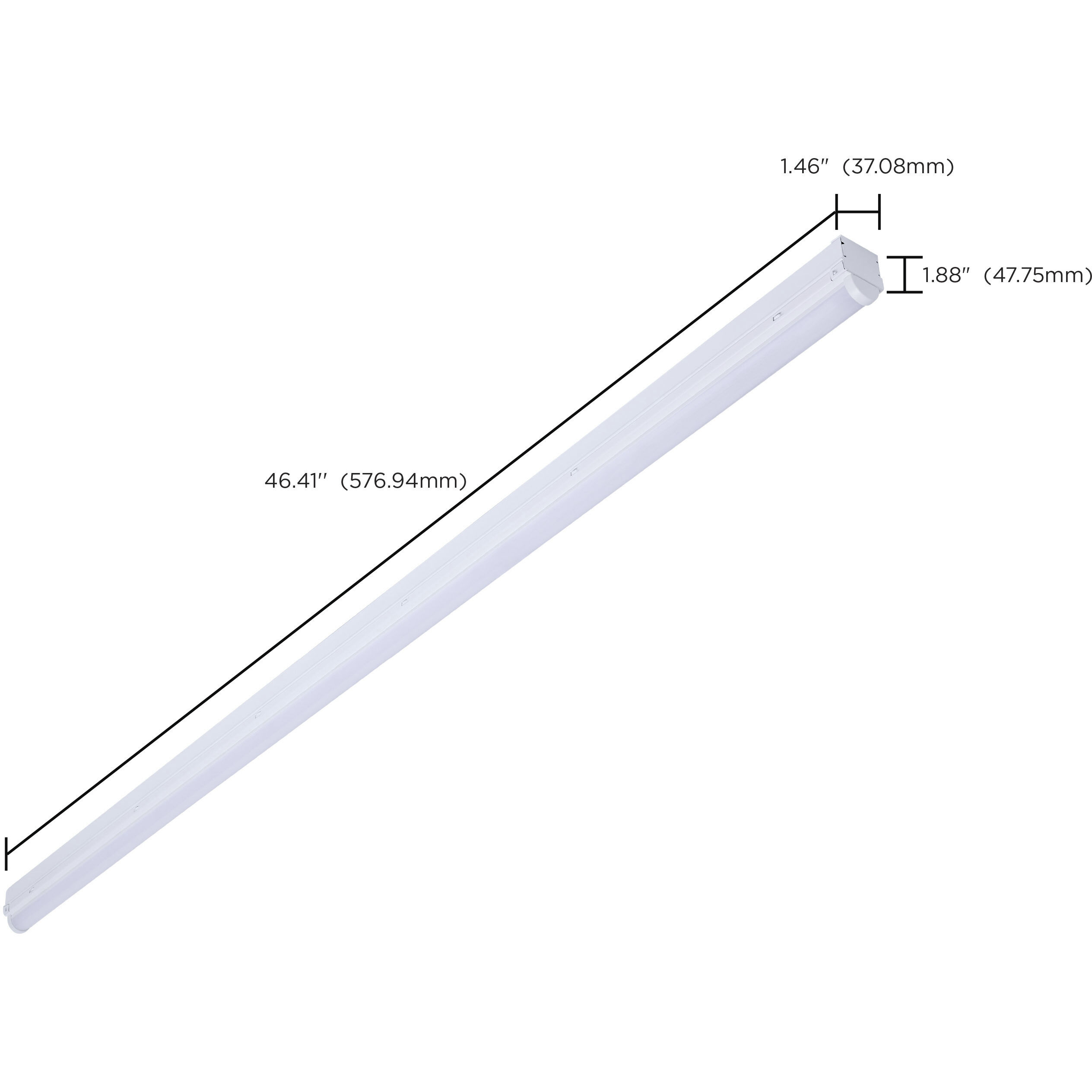 ColorQuick LED 1.46 inch White Linear Strip Ceiling Light