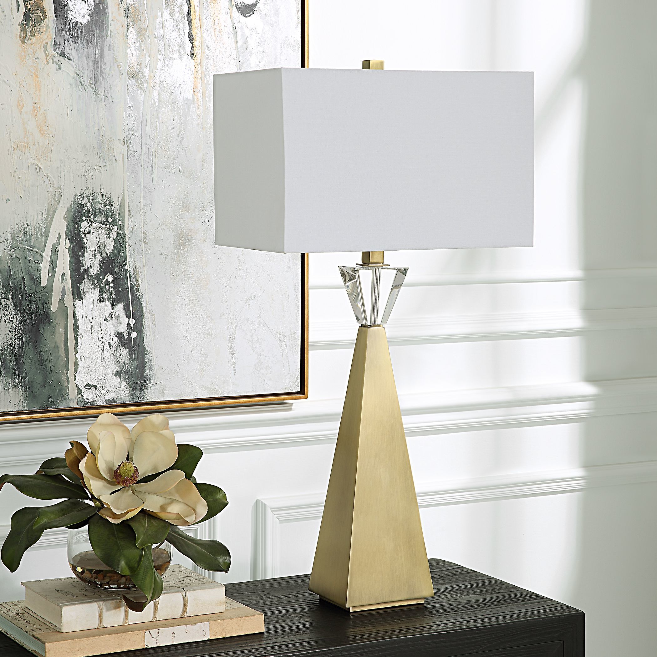 Vintage brass and crystal table lamps 2025