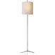 Thomas O'Brien Caron 67.5 inch 60.00 watt Polished Nickel Floor Lamp Portable Light in Natural Paper