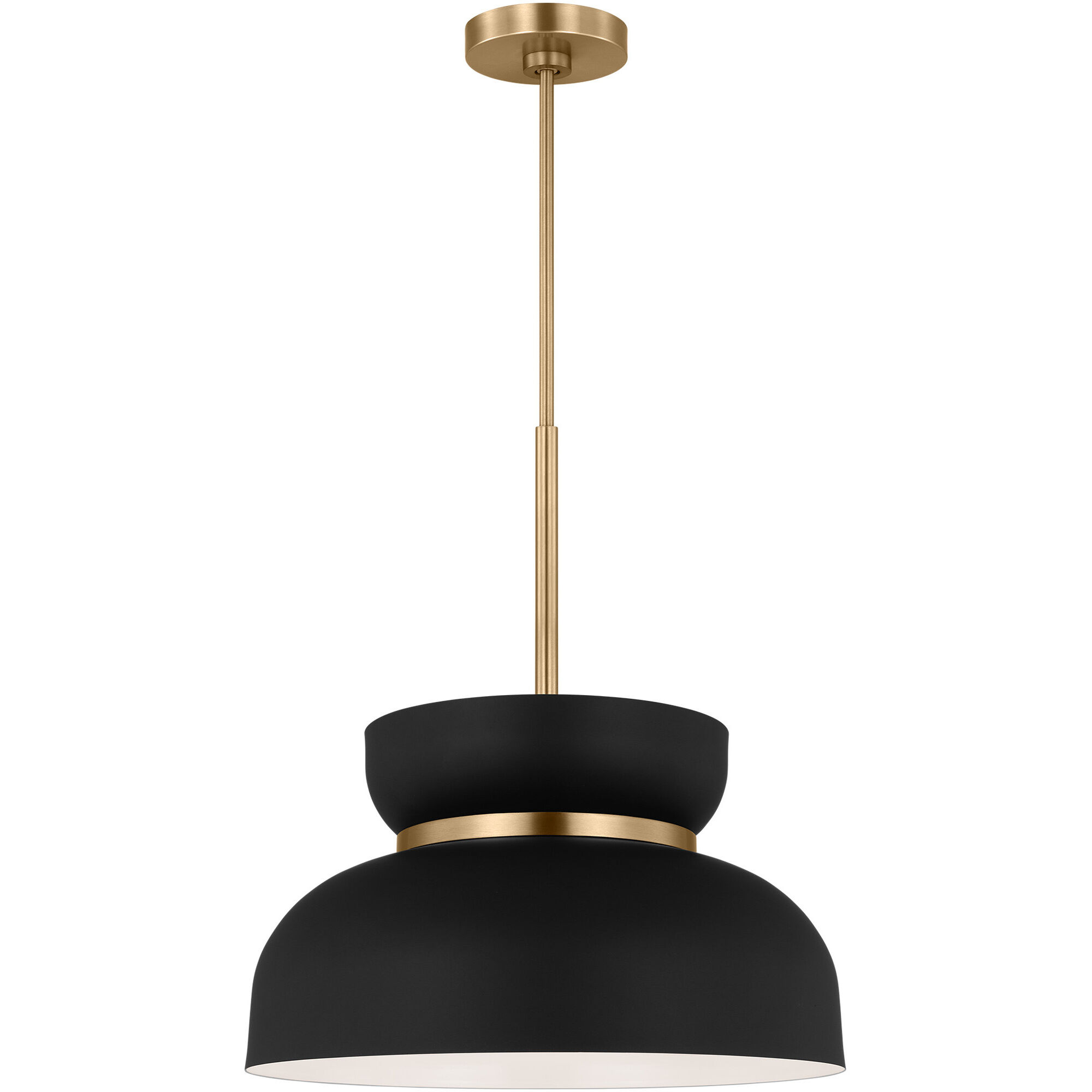 Drew & Jonathan Pemberton 1 Light 12 inch Midnight Black Pendant Ceiling Light