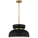 Drew & Jonathan Pemberton 1 Light 12 inch Midnight Black Pendant Ceiling Light