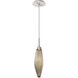 Rock Crystal LED 4.2 inch Beige Silver Pendant Ceiling Light in Metallic Beige Silver, Chilled Bronze, 2700K LED