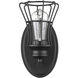 Piers 1 Light 5 inch Matte Black Sconce Wall Light