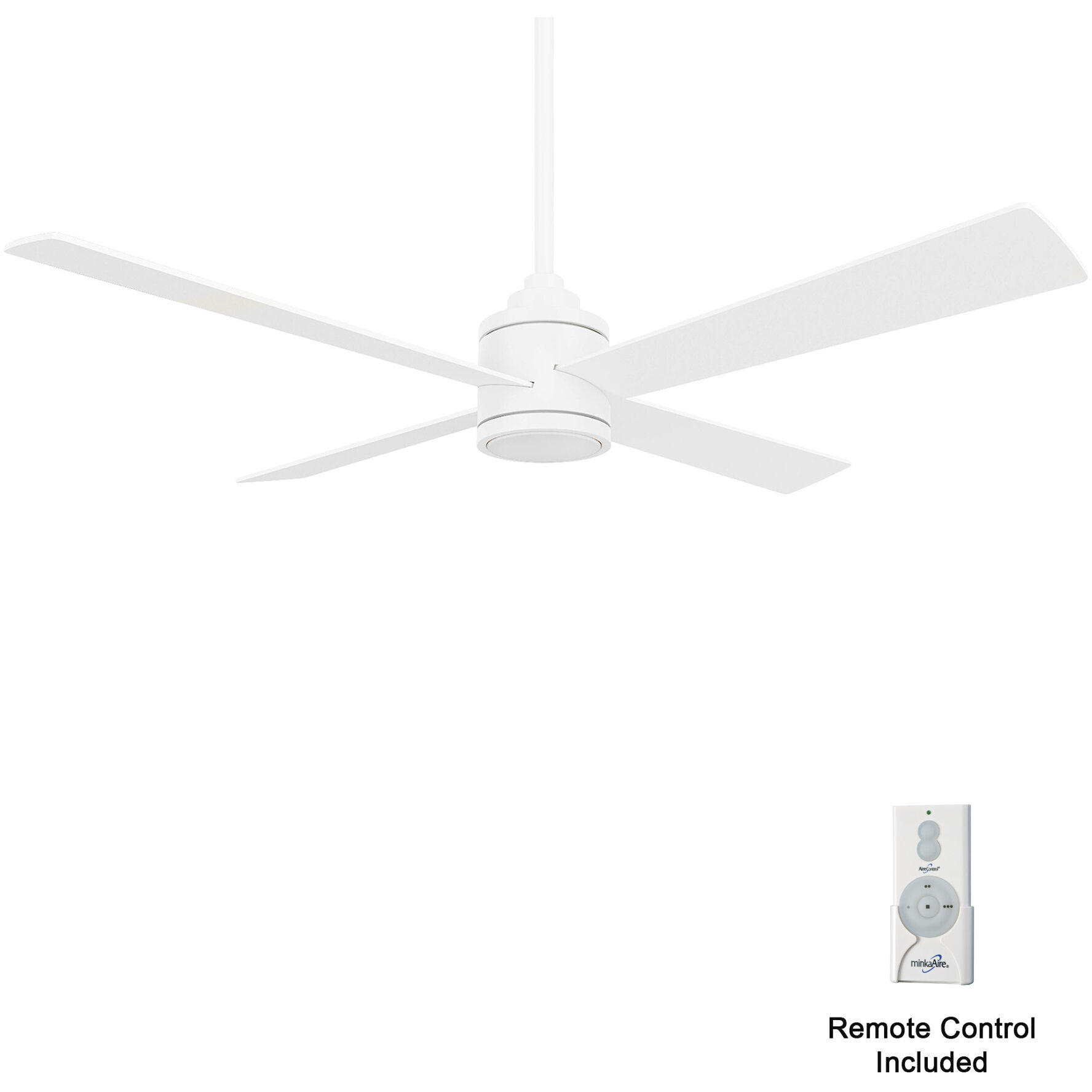 Minka-Aire F796L-WHF Falco 54 inch Flat White Ceiling Fan