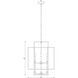 Titania 8 Light 22 inch Matte Black Chandelier Ceiling Light
