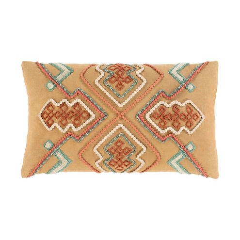 Bisbee 20 X 12 inch Clay/Ivory/Dark Green/Olive Pillow Kit, Lumbar