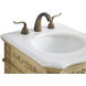 Danville 19 X 19 X 36 inch Antique Beige Vanity Sink Set