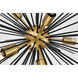 Timber 8 Light 20 inch Brass and Black Pendant Ceiling Light