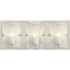 Morgan 3 Light 23 inch Brushed Nickel Bath Vanity Wall Light