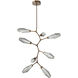 Aalto LED 37.1 inch Flat Bronze Chandelier Ceiling Light, Modern Vine