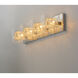 Gem 4 Light 31 inch Polished Chrome Bath Vanity Wall Light in Silver