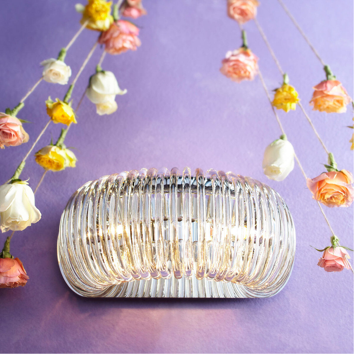 Beaming 2 Light 14.75 inch Chrome Wall Sconce Wall Light