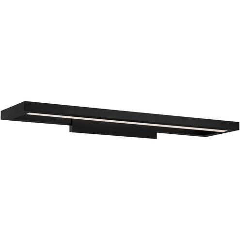 View LED 28 inch Black Bath Vanity & Wall Light in 3000K, dweLED