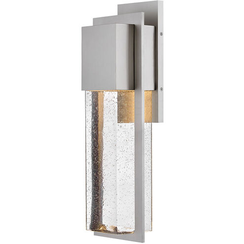 Coastal Elements Alex 1 Light 25.5 inch Antique Brushed Aluminum Outdoor Wall Mount