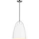 Sean Lavin Norman 1 Light 15.38 inch Chrome Pendant Ceiling Light