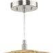 Cordova 1 Light 16 inch Natural Rattan Pendant Ceiling Light, Design Series