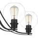 Pruitt 9 Light 34 inch Matte Black Chandelier Ceiling Light