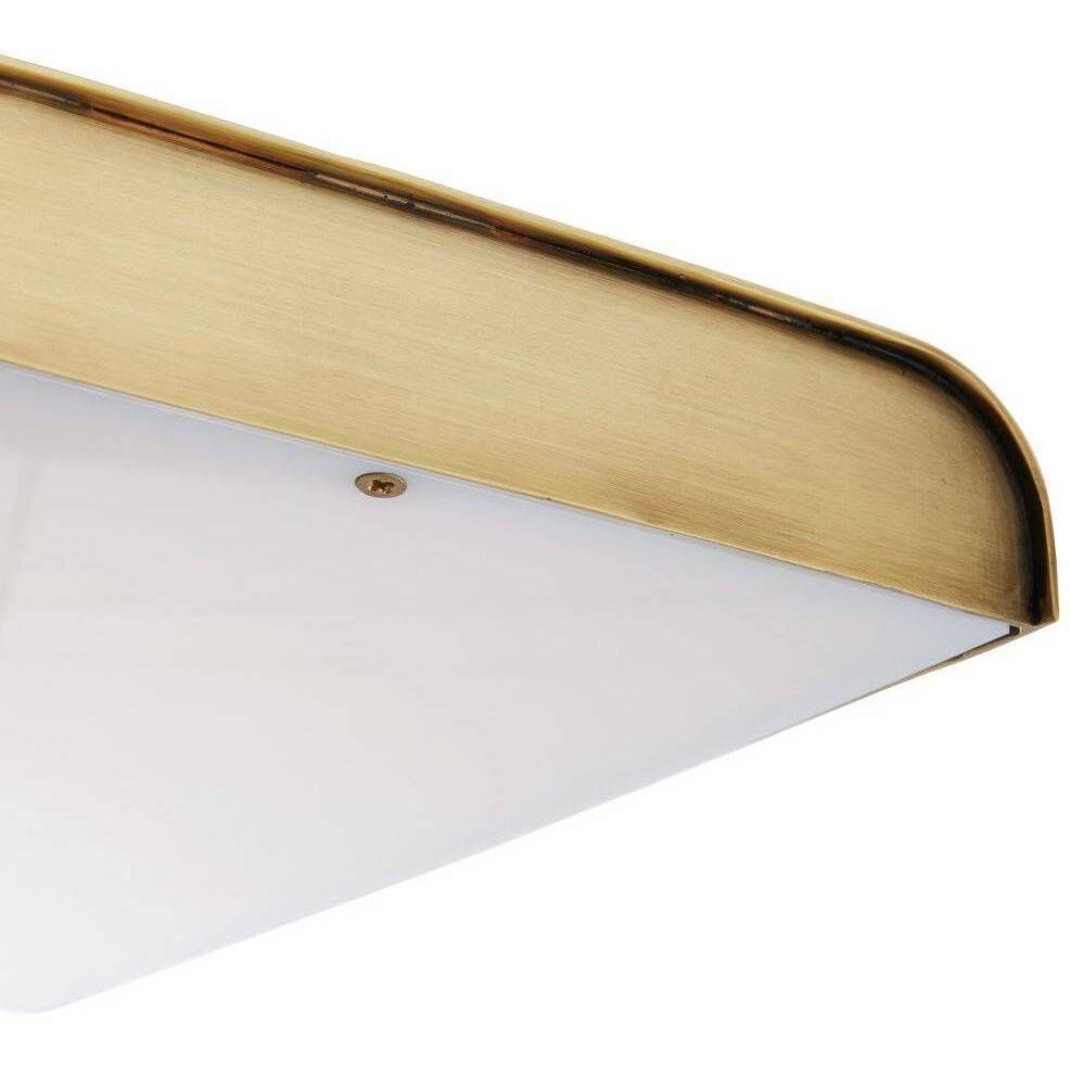 Genevieve 20.5 inch 10.00 watt Antique Brass and White Desk Lamp Portable Light