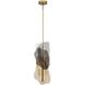 Grotto 1 Light 8.5 inch Antique Brass Standard Pendant Ceiling Light