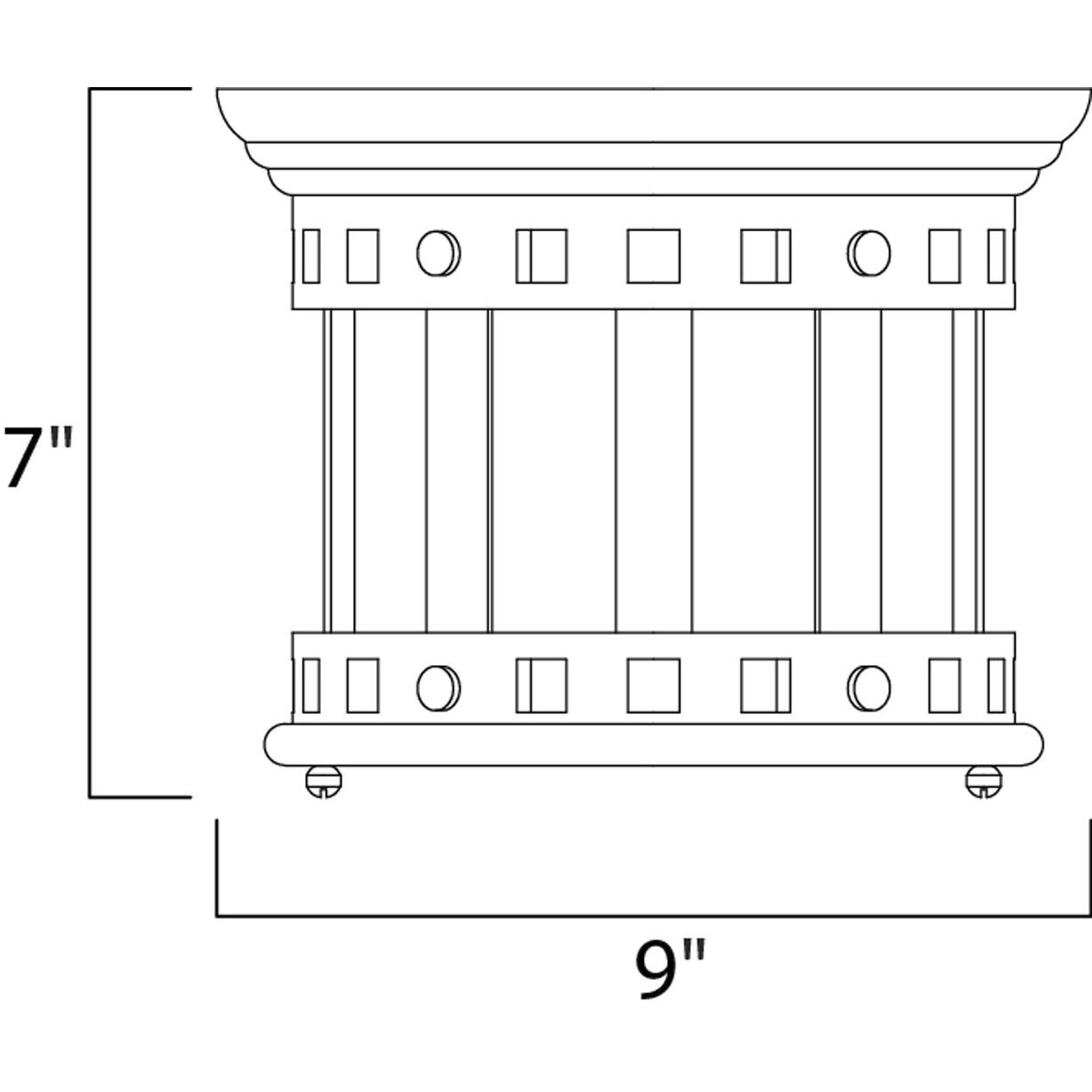 Santa Barbara DC 1 Light 9 inch Sienna Outdoor Ceiling Mount
