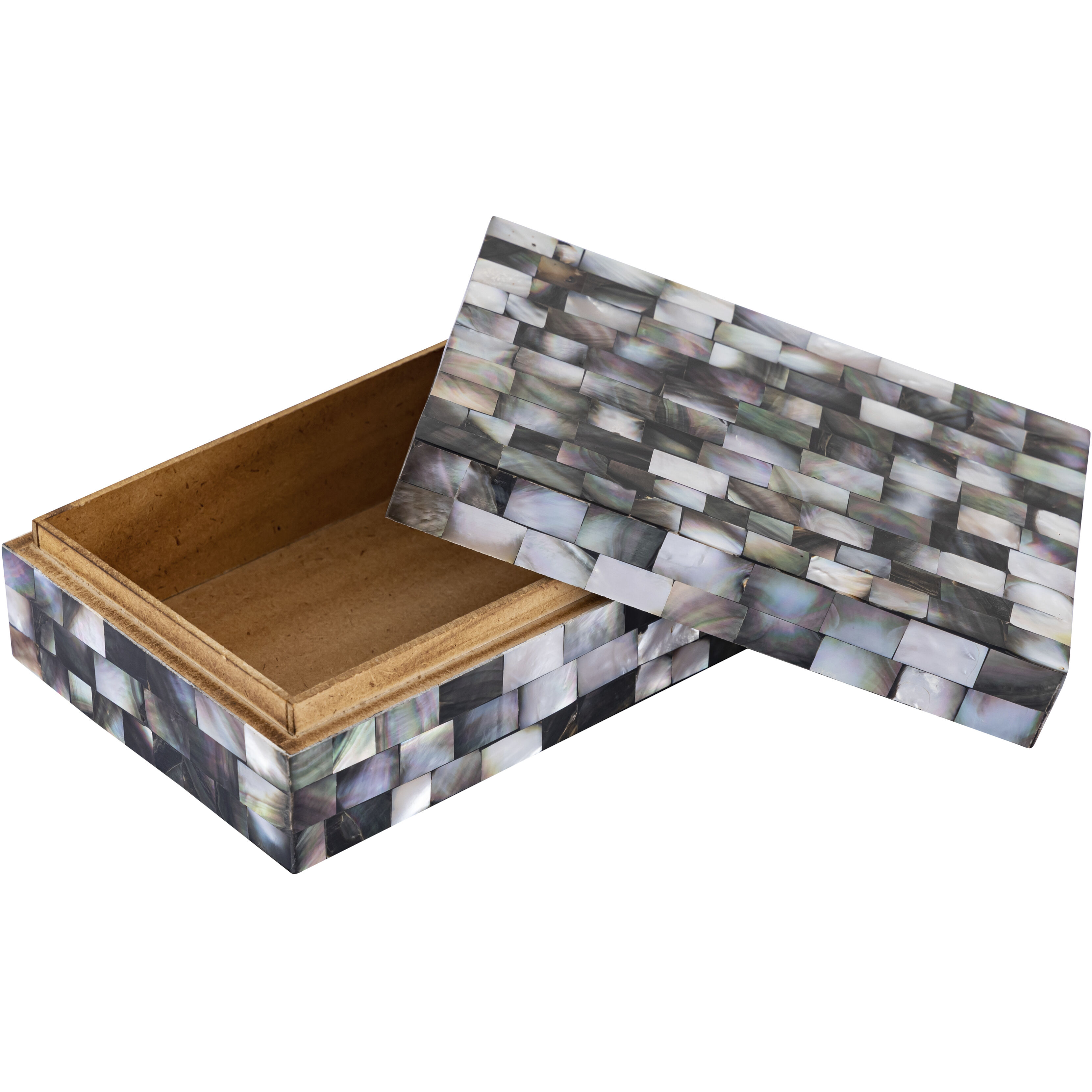 Keshi 8.5 X 6.5 inch Mother Of Pearl Box, Set of 2