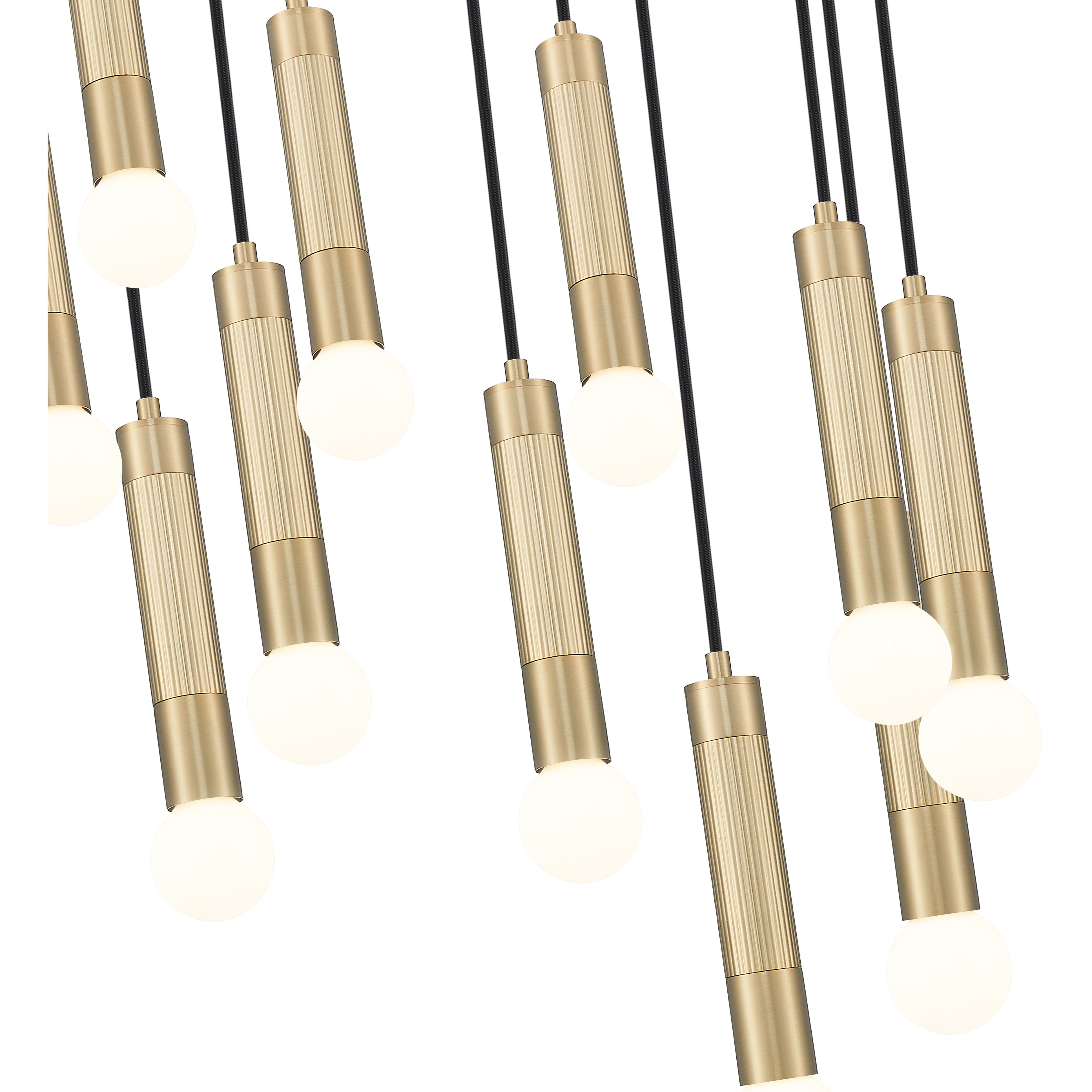 Stari 11 Light 24 inch Modern Gold Chandelier Ceiling Light