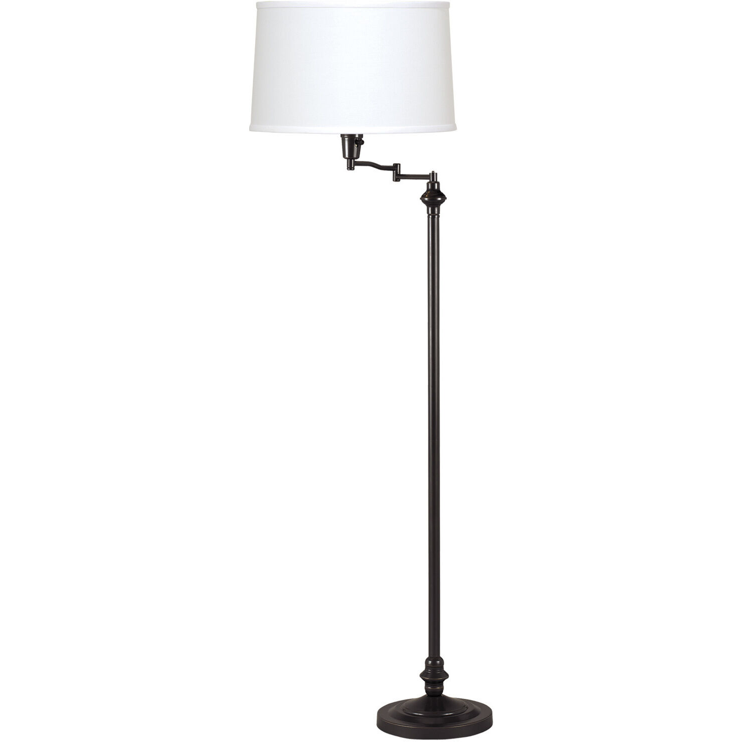 Cal Lighting BO 314 DB Signature 59 inch 150 watt Dark Bronze Swing Arm Floor Lamp Portable Light