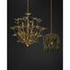 Midsummer 9 Light 39 inch Contemporary Gold Leaf and Contemporary Gold Chandelier Ceiling Light