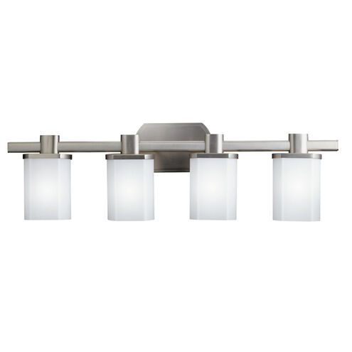 Lege 4 Light 31 inch Brushed Nickel Wall Mt Bath 4 Arm Wall Light