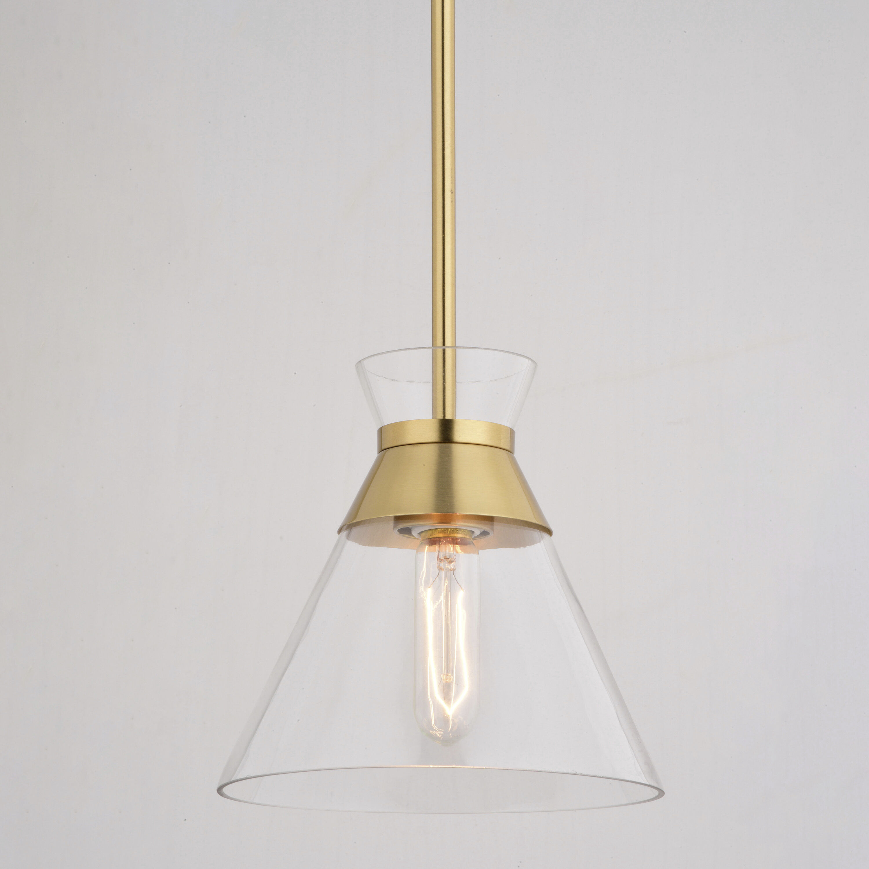 Harper LED 8.5 inch Natural Brass Pendant Ceiling Light