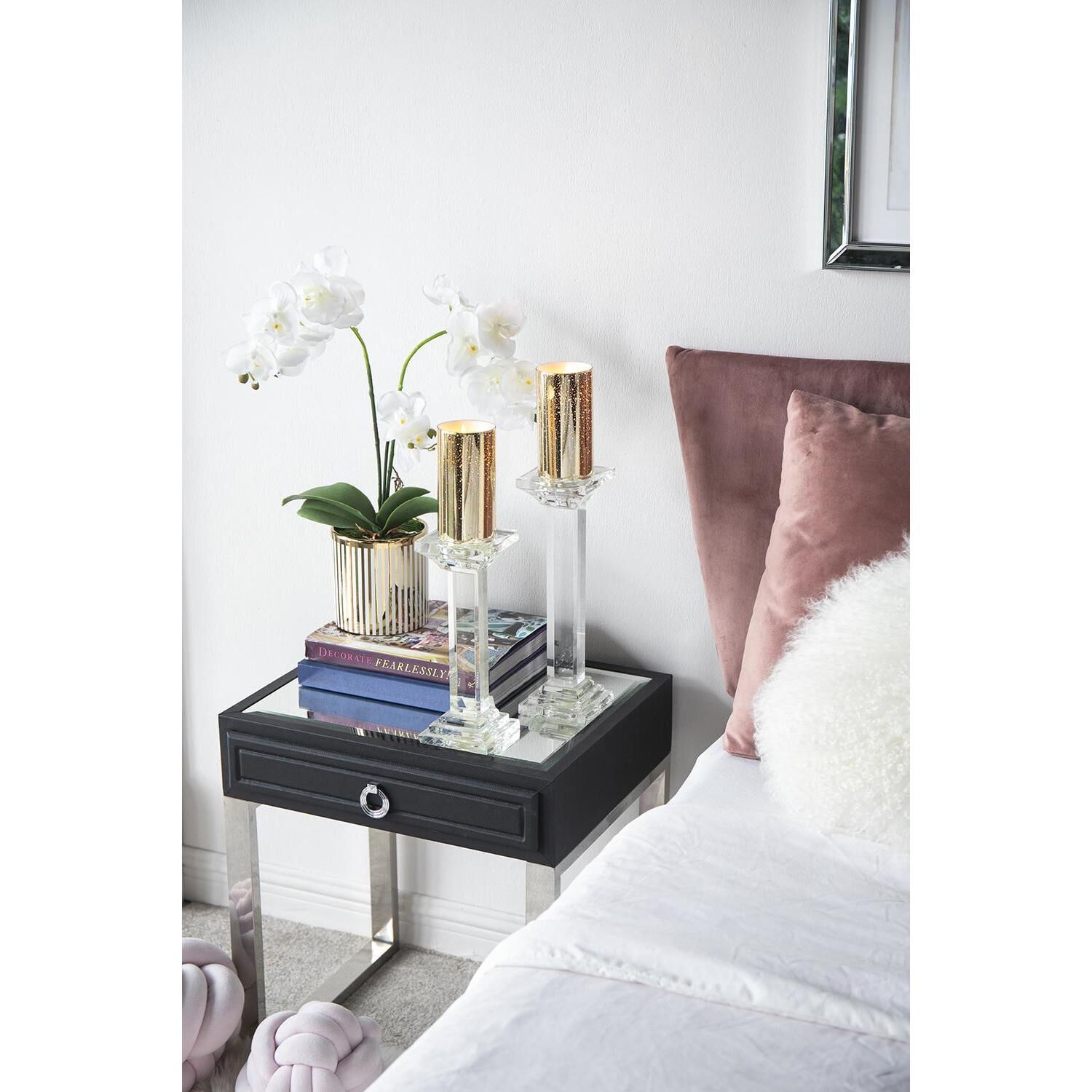 Speckled 6 X 3 inch LED Candle