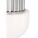 Chapman & Myers Nolan LED 8 inch Polished Nickel Flush Mount Ceiling Light in White Glass