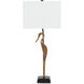 Antigone 31.5 inch 150 watt Antique Brass/Black Table Lamp Portable Light