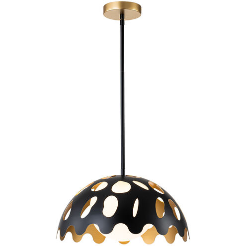 Pebbles 1 Light 15 inch Black Pendant Ceiling Light