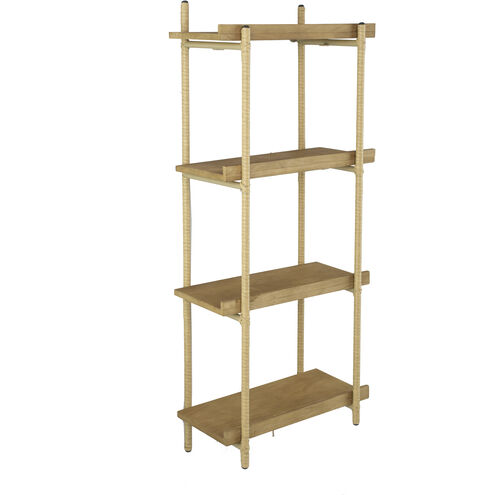 Four Tiers 44.1 X 18.1 X 9.8 inch Natural Shelf