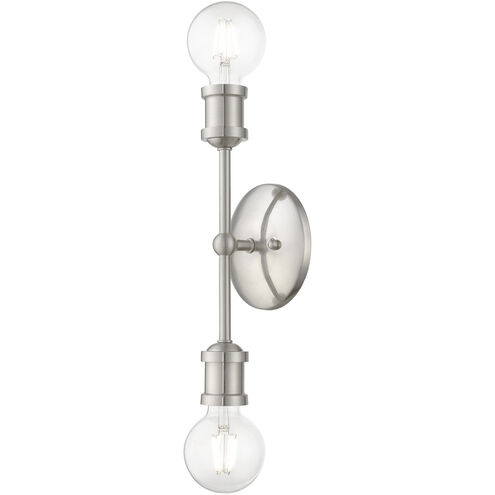 Lansdale 2 Light 5 inch Brushed Nickel Vanity Sconce Wall Light