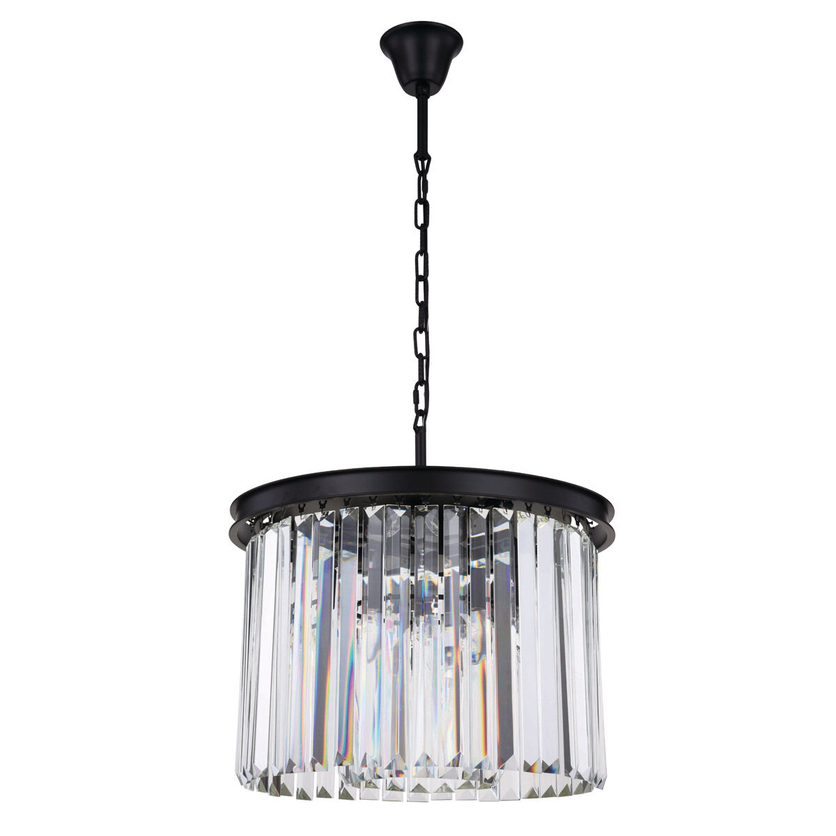 Sydney 6 Light 20 inch Matte Black Pendant Ceiling Light, Urban Classic