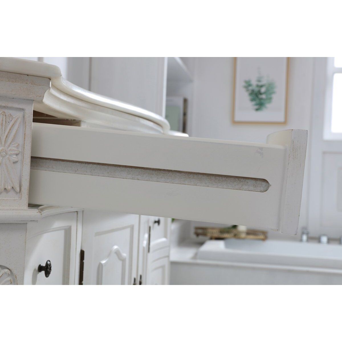 Danville 48 X 21 X 36 inch Antique White Vanity Sink Set